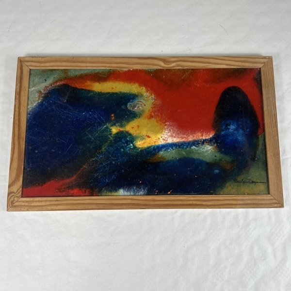 Paula von Freymann. Akryl, signerad.