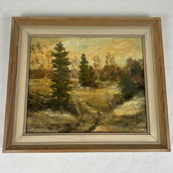 Gösta Girgensohn. Olja på pannå, signerad.