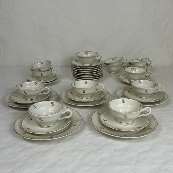 Kaffeservisdelar, 35 delar, Karlskrona.