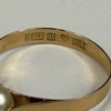 Ring, 18k guld med pärla.
