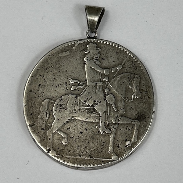 Mynt/hänge, 2 mark Danske 1675, silver, Norge.