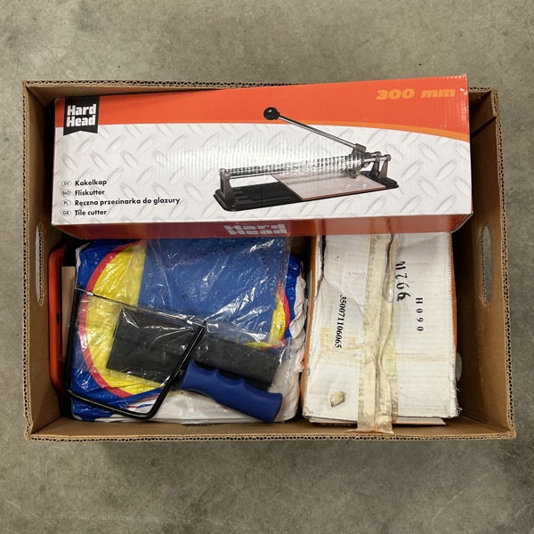 Kakelskärare, Hard Head, med tillbehör.