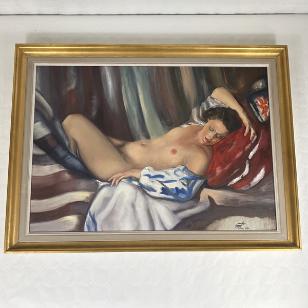 Oidentifierad konstnär. Olja på duk, signerad och daterad.