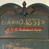 Drängaskåp/Sängskåp, Hälsingland, daterat 1851, original målat.