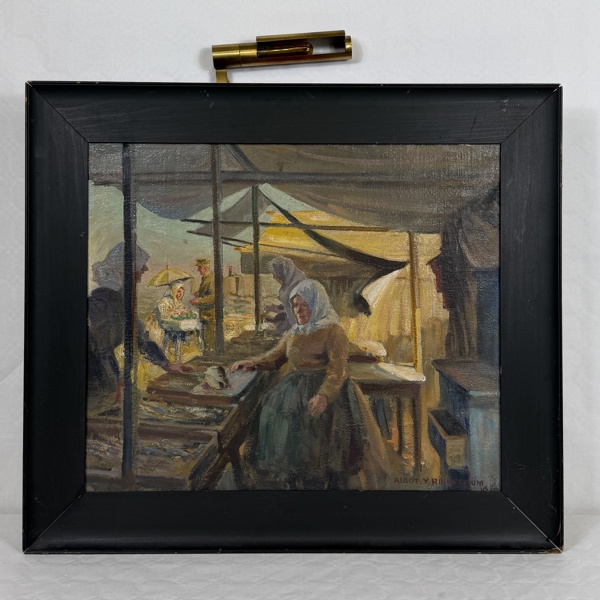 Algot Ringström. Olja på duk, signerad och daterad.