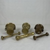 Mortlar med stöt, 3st, mässing.