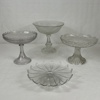 Mormorsskålar samt ett fat, 4 delar.