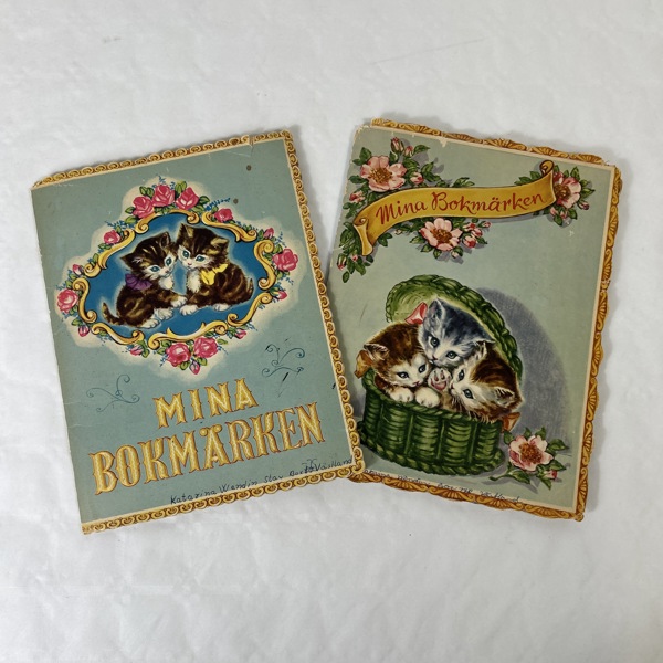 Pärmar, 2st, med bokmärken.