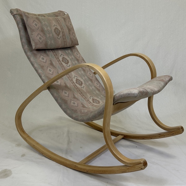 Ynge Håkansson. Gungstol, böjträ, 1940-tal.