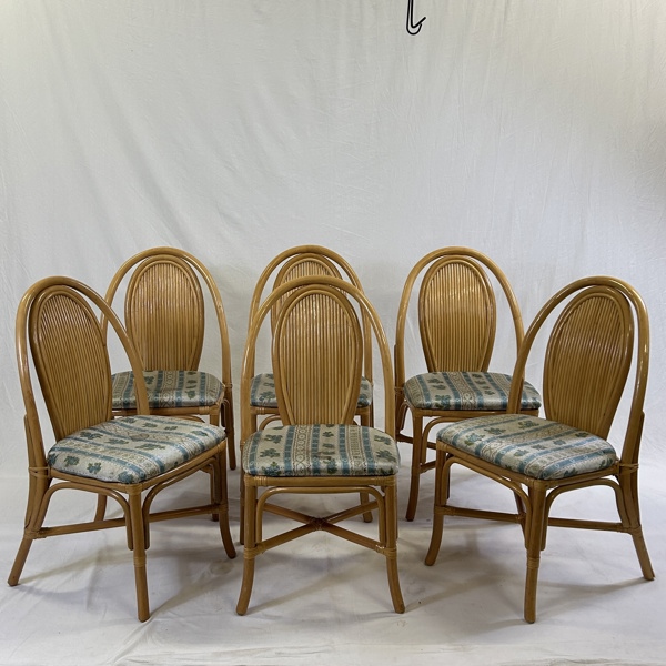 Stolar, 6st, böjträ/rotting, 1900-talets mitt.