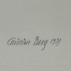 Christian Berg. Kvinnofigur, litografi, signerad och numrerad.