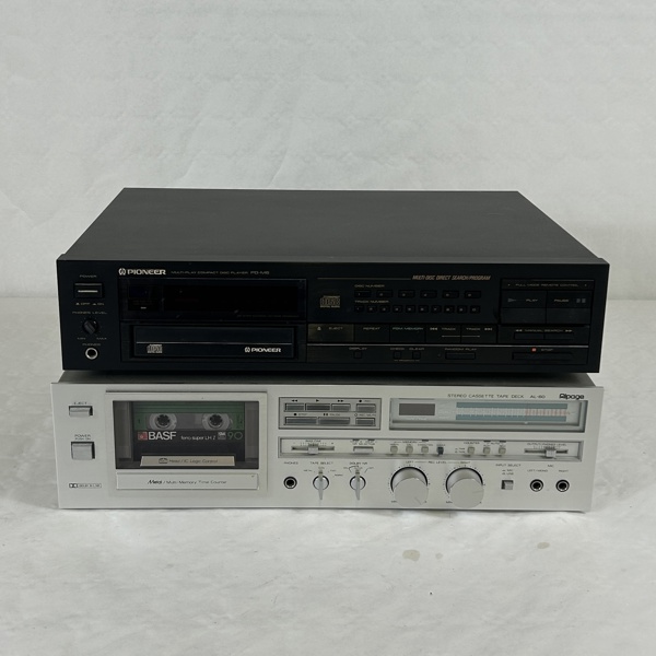CD-spelare, Pioneer PD-M6, och kassetdäck, Alpage AL-60.