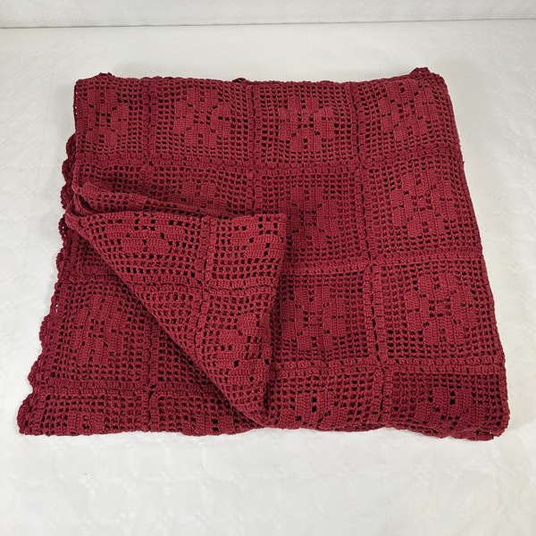 Överkast, virkat, 1900-tal.