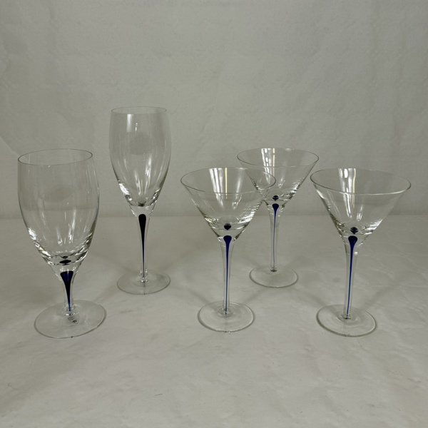 Erika Lagerbielke. Glas, 5 delar, "Intermezzo", Orrefors.