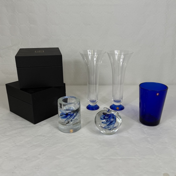 Parti glasföremål, bla Iittala.