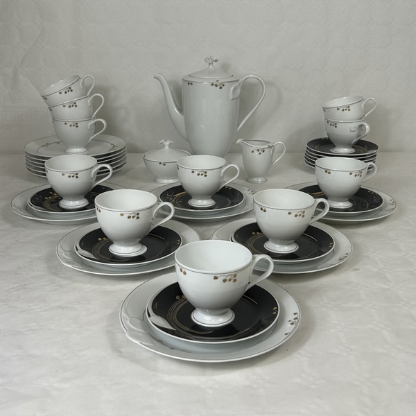 Kaffeservis, 37 delar, Chloé Fleuron, 1900-tal.