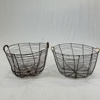 Potatiskorgar, 2st, metall.