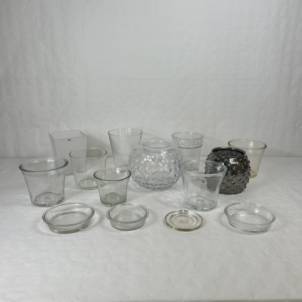 Krukor och vaser, 10st, glas.