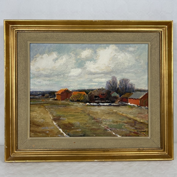 Martin Säflund. Olja på pannå, signerad.