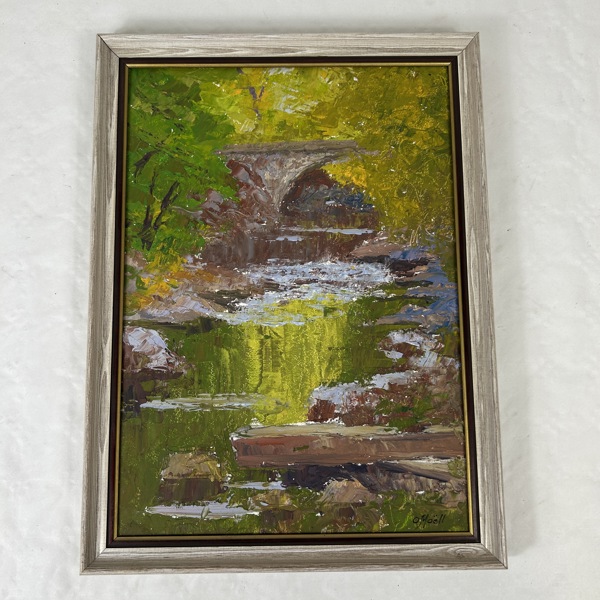 Oidentifierad konstnär. Olja på pannå.