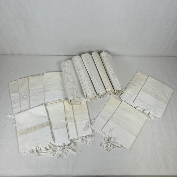 Örngott och lakan, 12+5st.