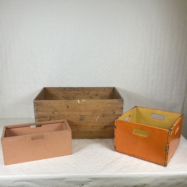 Trälådor, 3st, 1900-tal.