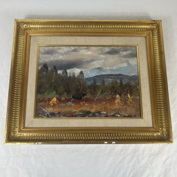 Lindorm Liljefors. Olja på pannå, signerad.