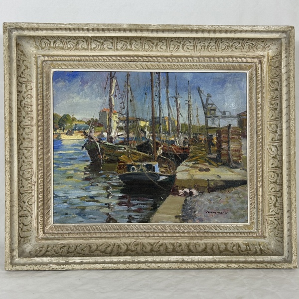 Pentti Veroma. Olja på duk, signerad och daterad.