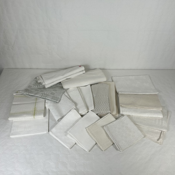 Parti handdukar och dukar.