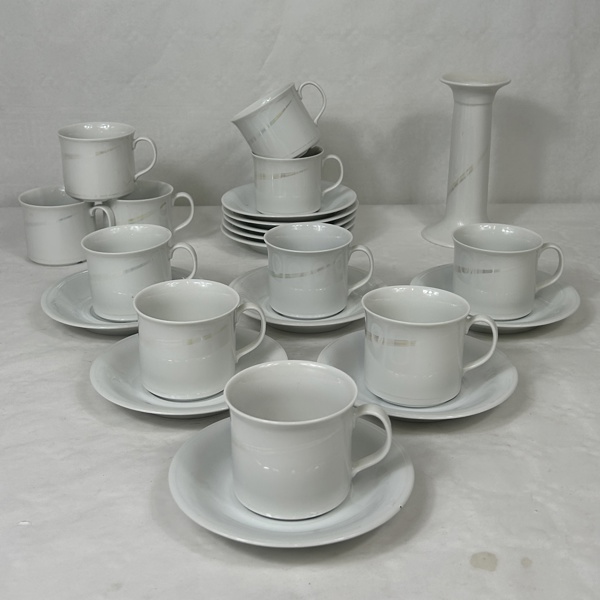 Kaffeservisdelar, 22 delar, "Claire de Lune", Rörstrand