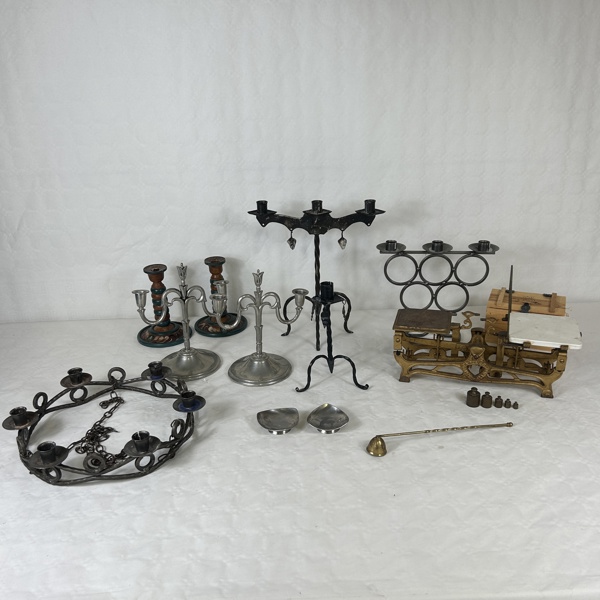 Diverse ljusstakar, m.m.