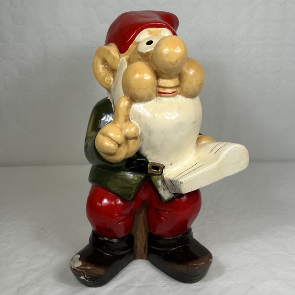 Skulptur, tomte, gips, 1900-talets slut.