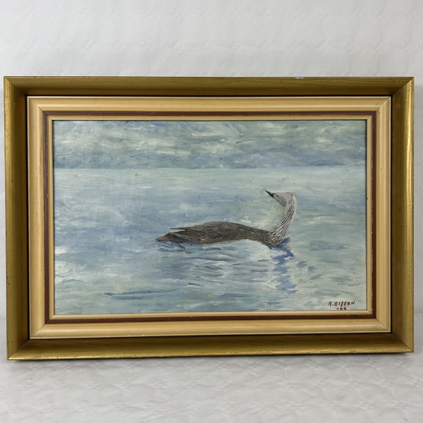 Oidentifierad konstnär. Olja på duk, signerad.