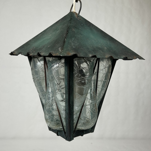 Ture Berglund. Taklampa, Skansenglas, Stockholm, 1900-tal.