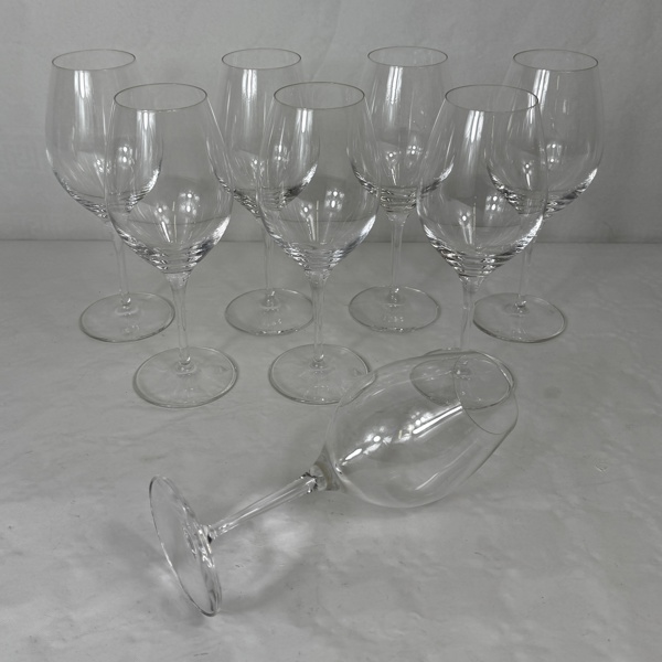 Rödvinsglas, 8st, "More", Orrefors.