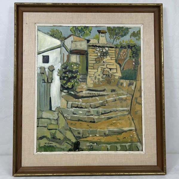 Ann-Marie Ekbom. Olja på duk, singerad.