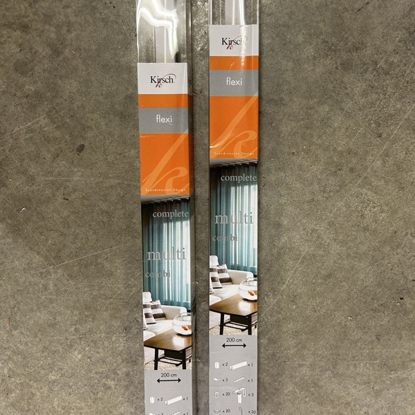 Gardinstänger, 2st, Kirsch.