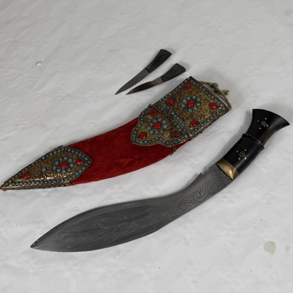 Kniv, Kukri Gurkha, orientalisk.