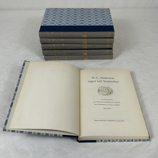 Böcker, 6 band, H. C. Andersen, 1958.