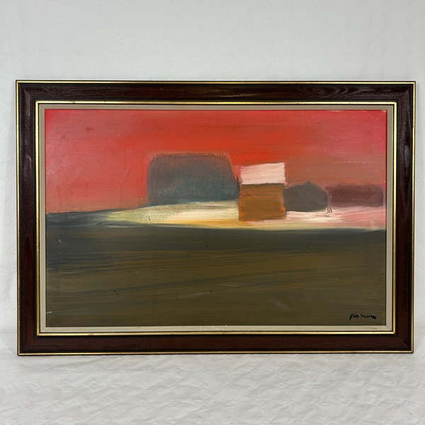 Albert Abbe. Olja på duk, signerad.