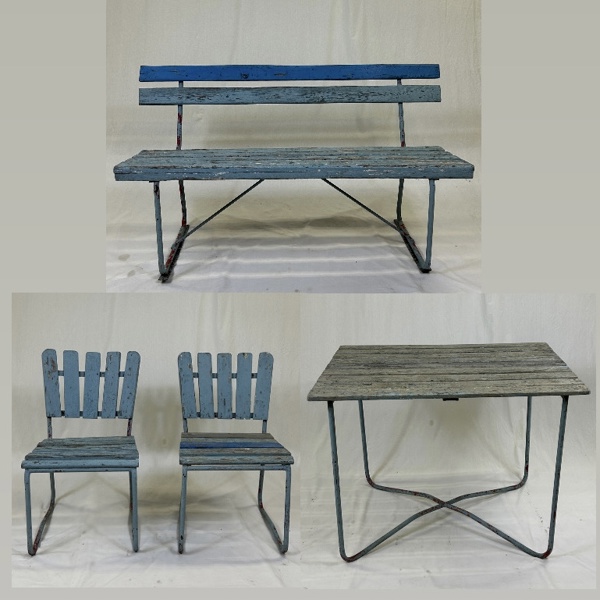 Trädgårdsgrupp, 4 delar.