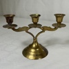 Kandelabrar, 3st, mässing, 1900-tal.