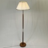 Golvlampa, teak och mässing, 1960-tal.