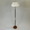 Golvlampa, teak och mässing, 1960-tal.