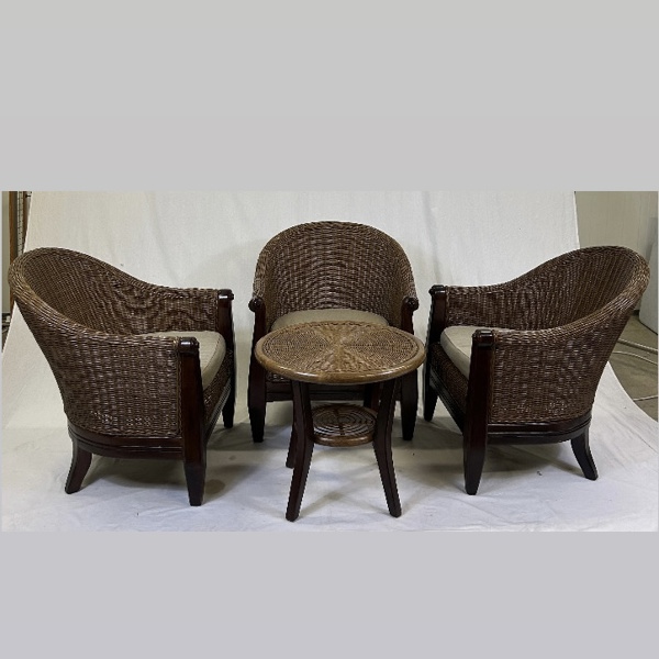 Trädgårdsgrupp, 4 delar, rotting.