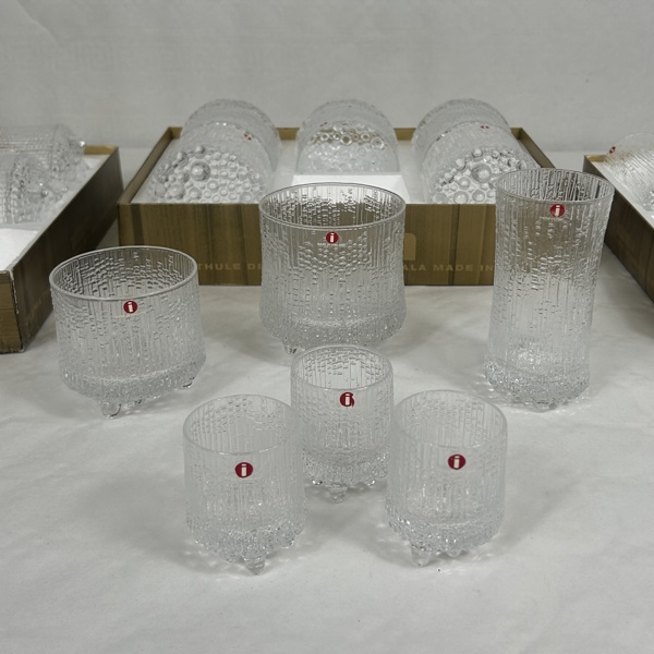 Tapio Wirkkala. Glas, 22 delar, "Ultima Thule", Iittala, Finland.