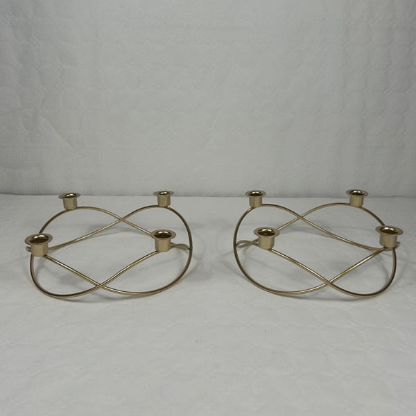 Ljusstakar, 2st, metall.