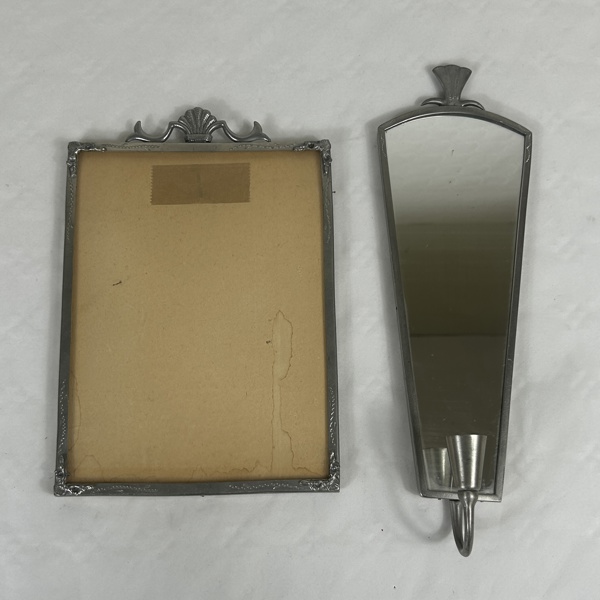 Ram och lampett, tenn, 1900-talets första hälft.