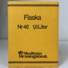 Flaska, mässing, nr. 46, Skultuna.