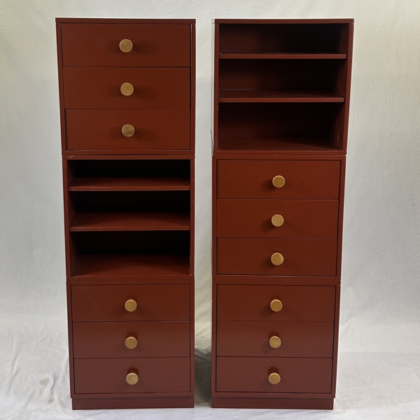 Karin Mobring. Hurtsar och hyllor, 6 delar, "Haga", IKEA, 1970-tal.